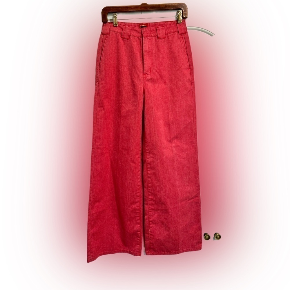 Dickies Wide Leg Pinkish Red Jeans